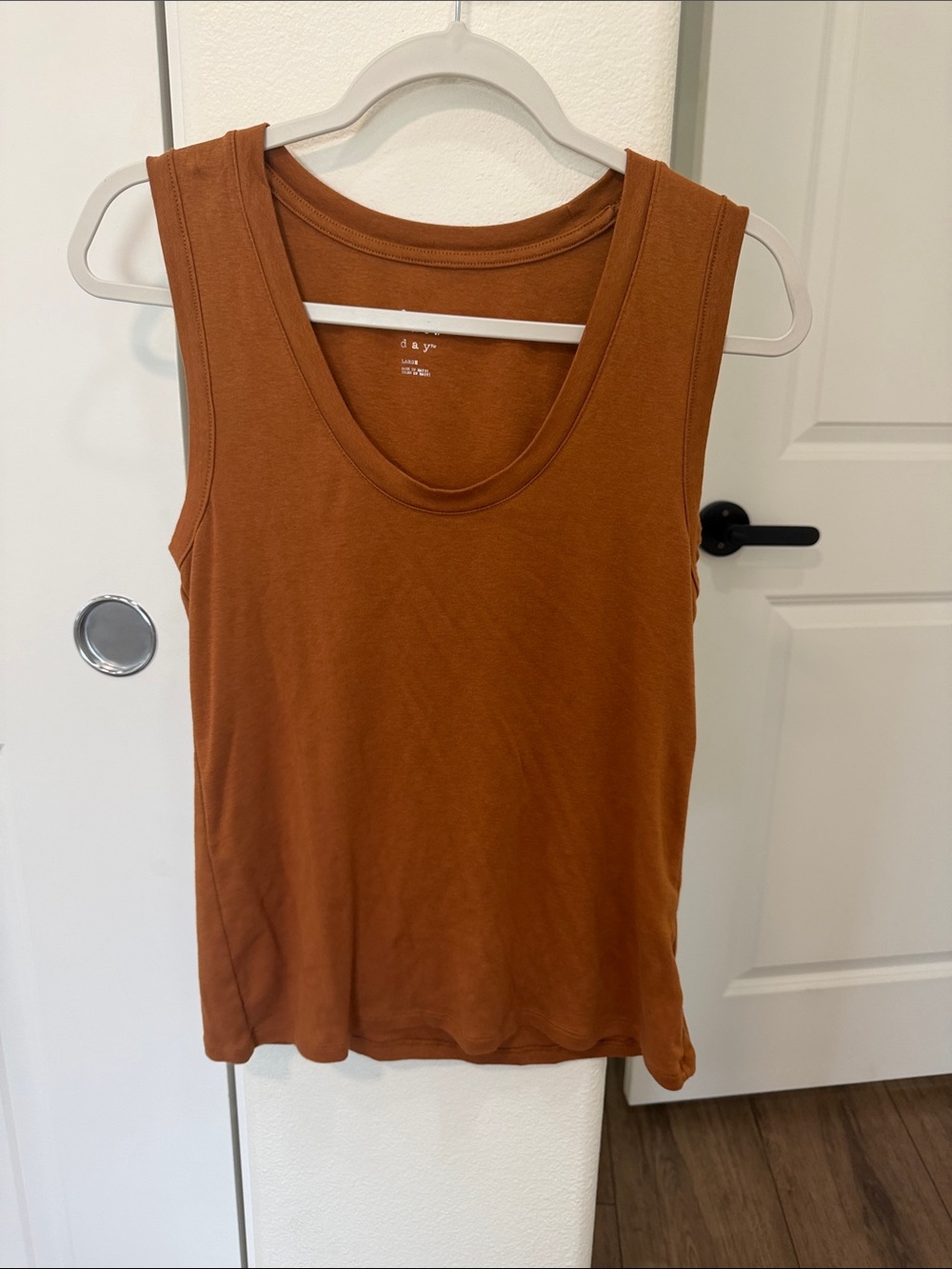 a new day Rust Brown Scoop Neck Tank